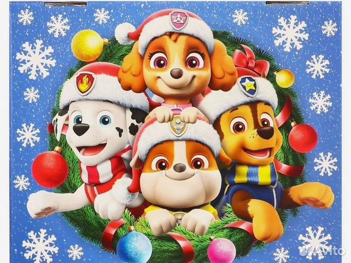 Коробка новогодняя Щенячий патруль новая