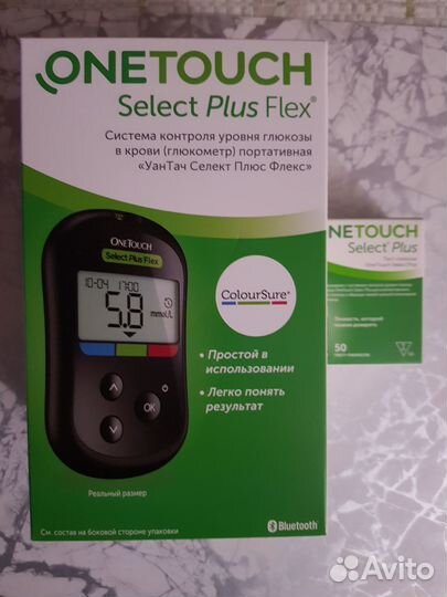 Глюкометр one touch select plus flex