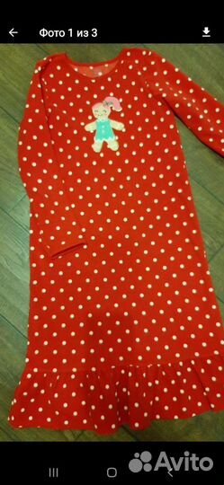 Ночная рубашка для девочки