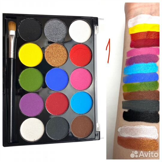 Аквагрим набор бодиарт краска для лица и тела