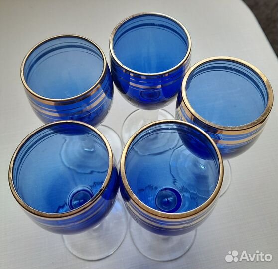 Рюмки цветное стекло СССР