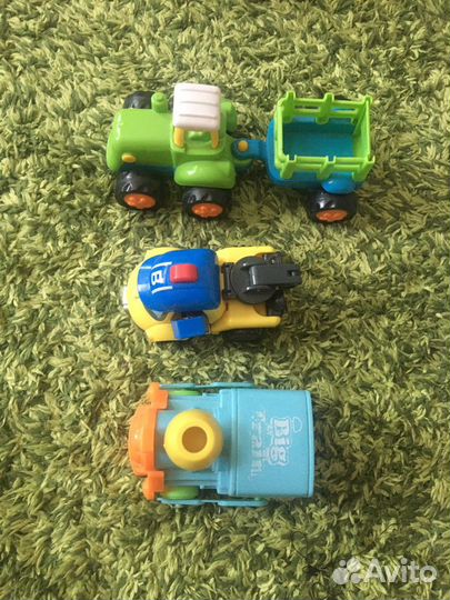 Трактор, машинка спасатель, паровозик