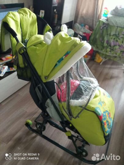 Детские санки коляска