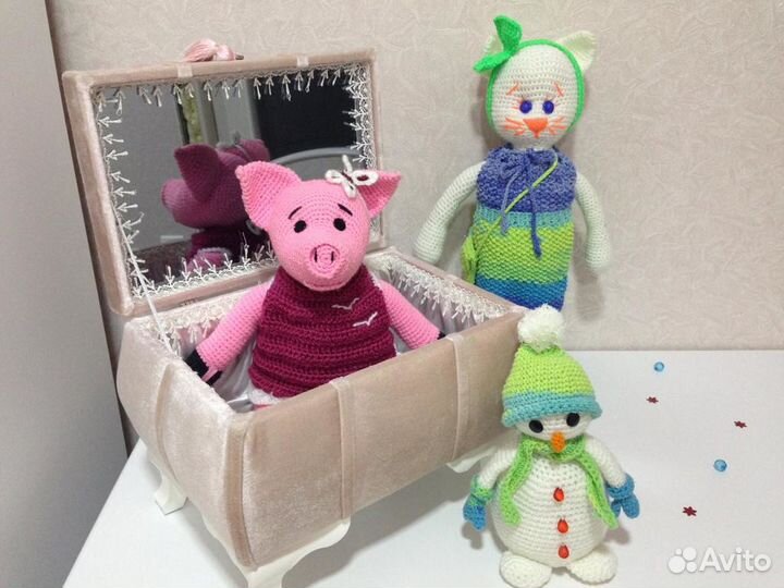 Мультяшки вязанные как в стилях из игрушек Тильда