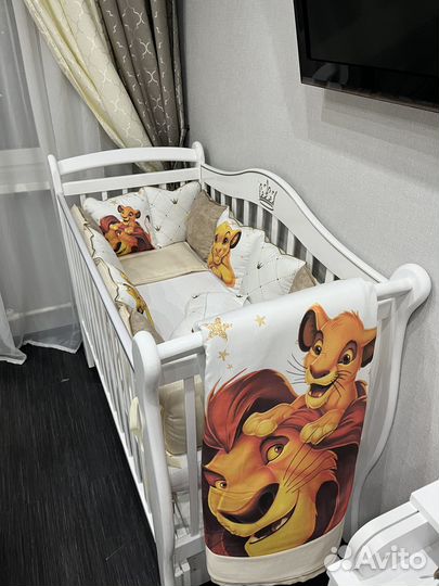 Комплект бортиков Minky Moon