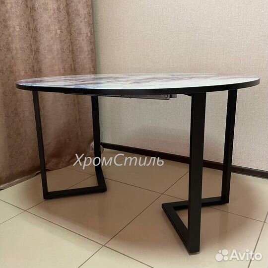 Круглый кухонный раздвижной стол 