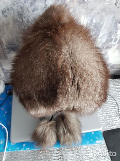 Детская меховая шапка из песца