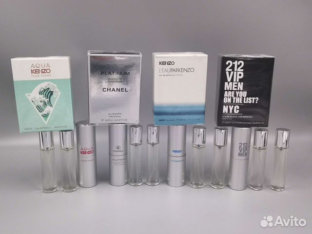 Мини версии Escentric, Kenzo, Lacoste, Chanel 3х20