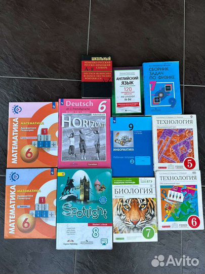 Учебники, рабочие тетради, словари