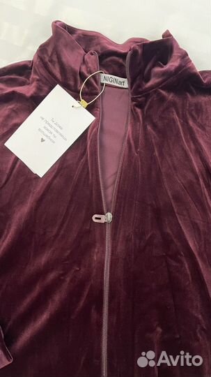 Новый велюровый костюм двойка р44