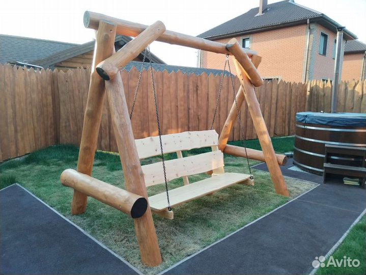 Садовые качели под ключ