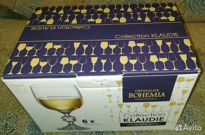 Новый набор-фужеры Вohemia 