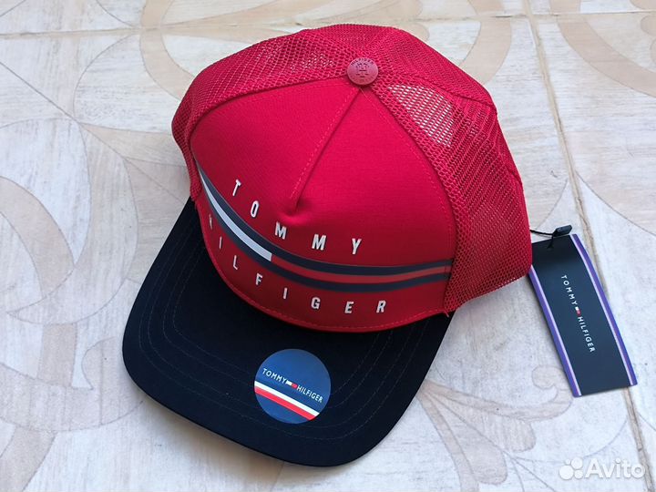 Кепка Tommy Hilfiger бейсболка красно-синяя