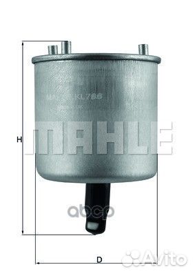 KL788 фильтр топливныйCitroen Berlingo 1.6HDI