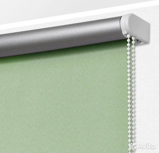Рулонные шторы блэкаут фисташковый 120 см