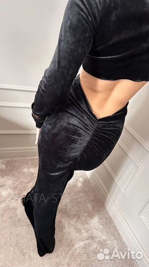 Юбка макси и Лонг велюровый