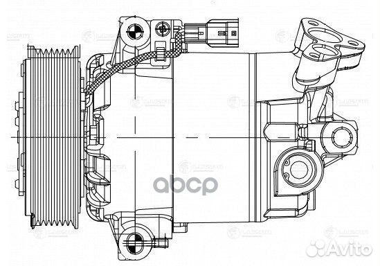 Компрессор кондиционера Nissan Qashqai (06) 1.6i