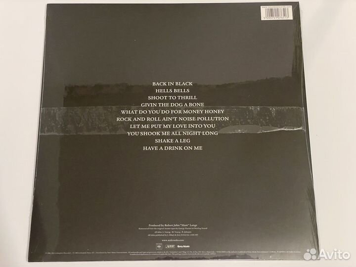 AC/DC - Back In Black (Новый винил)