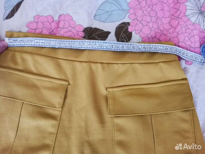 Юбка трапеция Gloria Jeans 42 р., горчичная