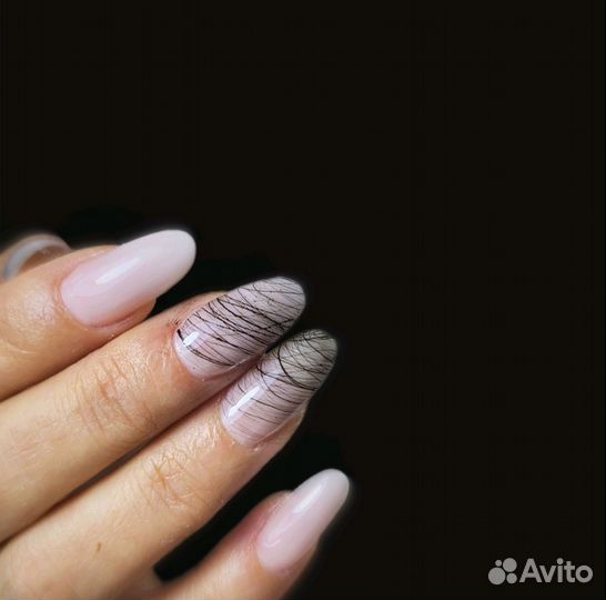 Маникюр наращивание ногтей