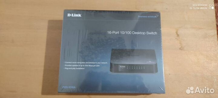 Новый коммутатор D-Link DES-1016A /E1B