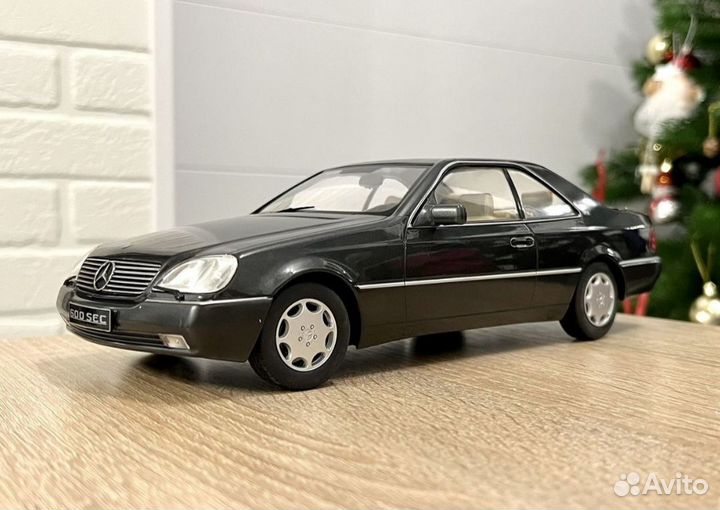 Mercedes-Benz 600 SEC C140 Anthracit 1:18 KK-Scale