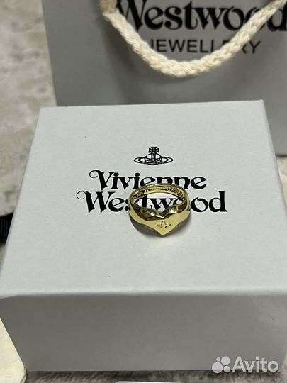 Кольцо сердце Vivienne Westwood