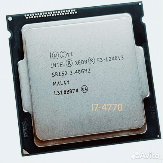 Intel Xeon E3-1240V3 (Core i7-4770) s1150