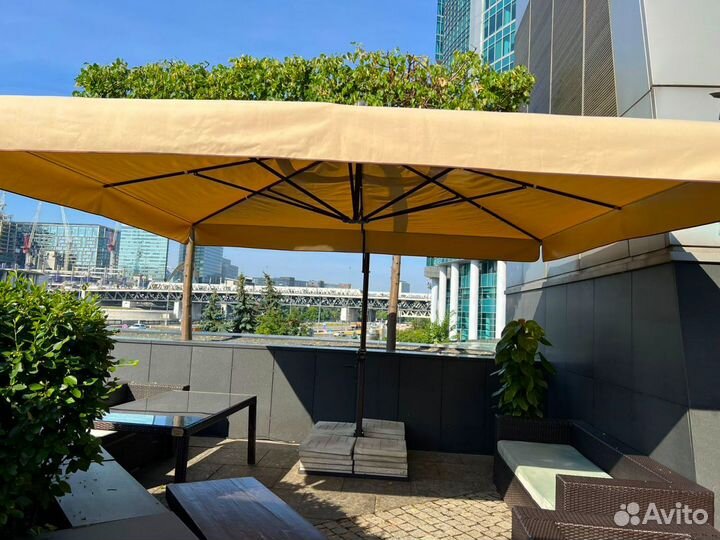 Зонт уличный для летнего кафе, ресторана, сада 3х3