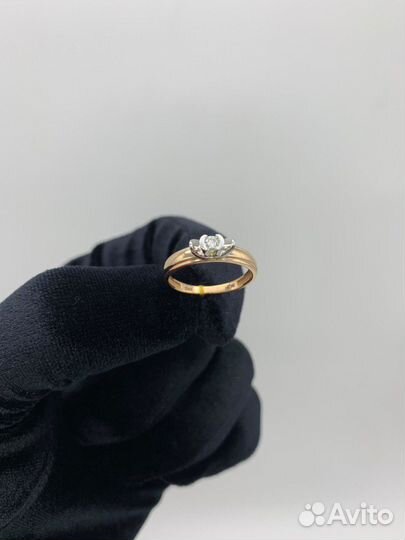 Помолвочное Кольцо из розового золота С бриллианто