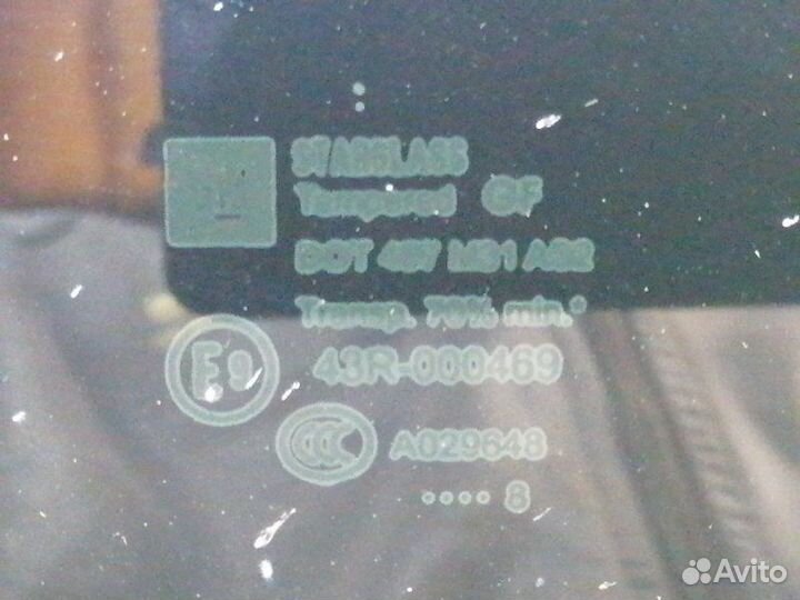 Стекло кузовное глухое заднее правое Opel Astra H