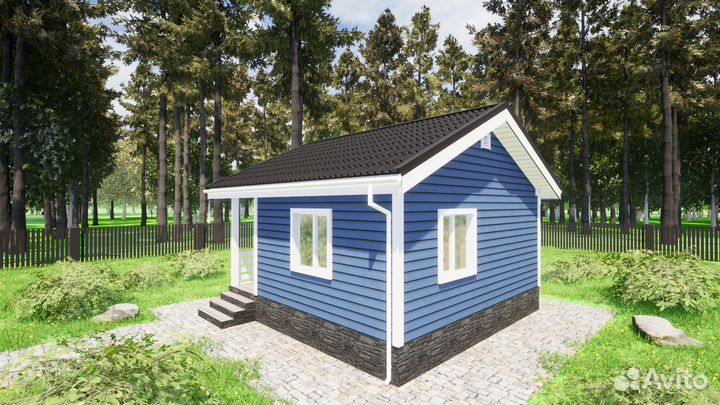 Каркасный дом 6х6 под ключ