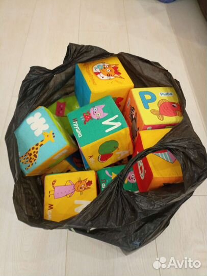 Мягкие кубики большие