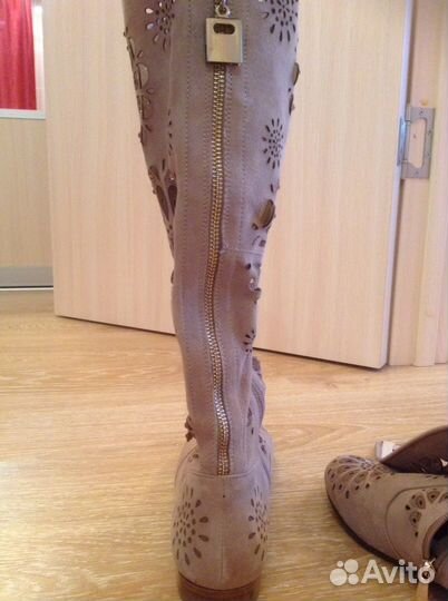 Сапоги новые. Натуральная замша