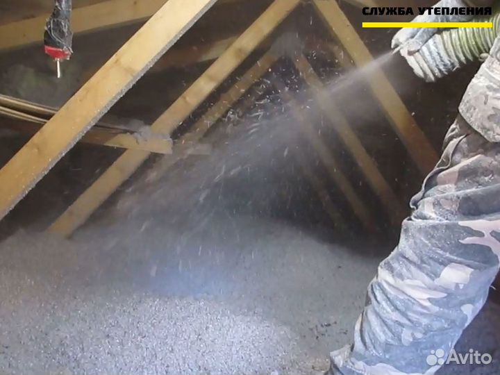 Утеплитель для потолков и перекрытий эковата