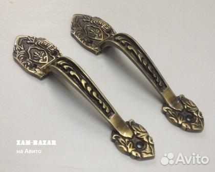 Ручки винтажные литые (пара) Орнамент