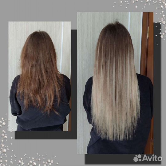 Наращивание волос. Кератин. Ботокс