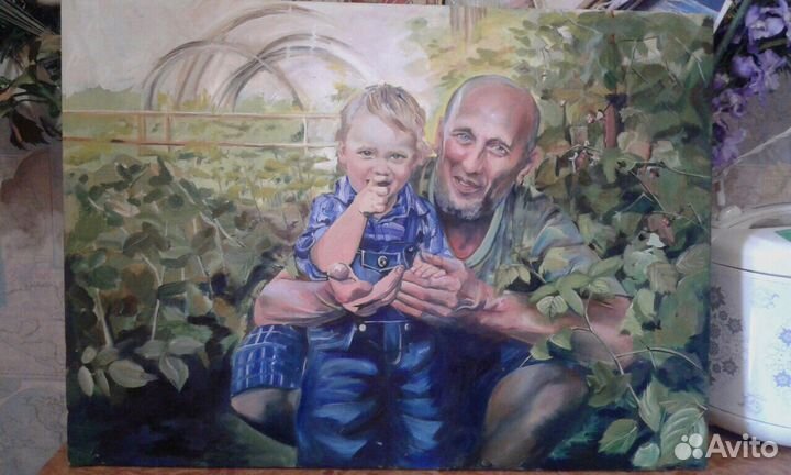 Картина маслом. Художник Лён