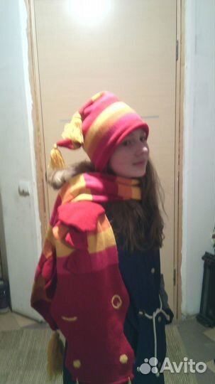 Шапка и шарф комплект