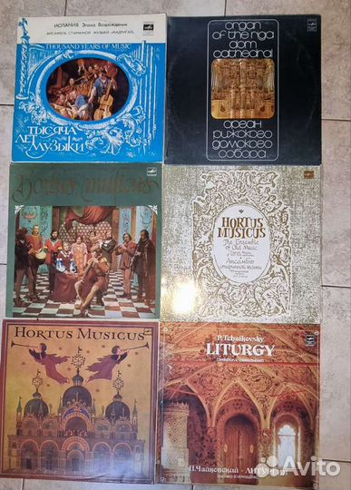 Пластинки классика, хор, орган, православные