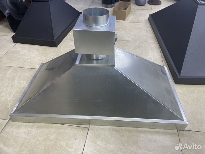 Зонт из нержавейки с жироуловителем 100*60mm цена