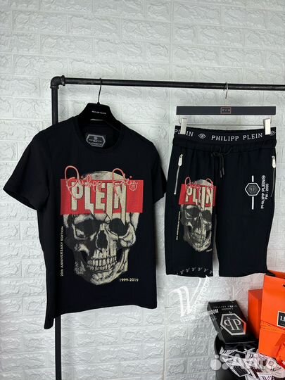 Летний костюм шорты и футболка Philipp Plein 20th