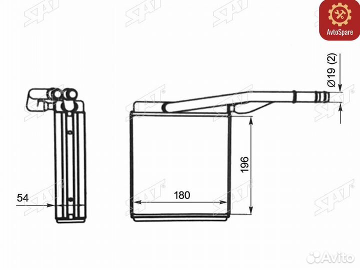 Радиатор отопителя салона ford focus 98-04