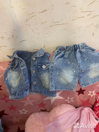 Одежда и обувь для девочки пакетом 92 98