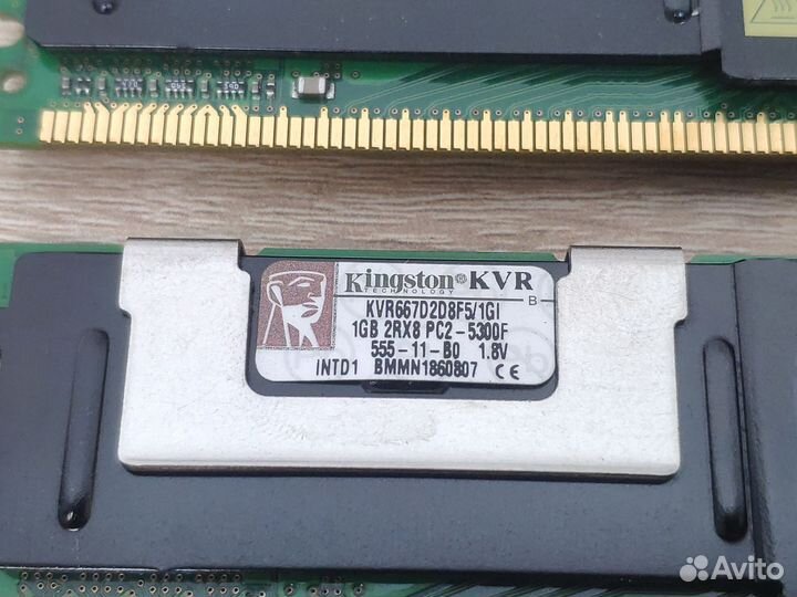 Оперативная память DDR2 Kingston (KVR667D2D8F5/1G)