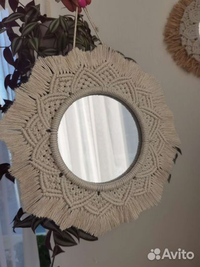 Зеркало макраме