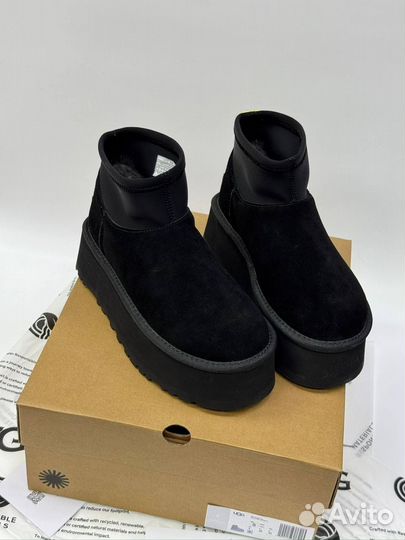 Угги UGG Classic Mini Dipper Boots “Black”