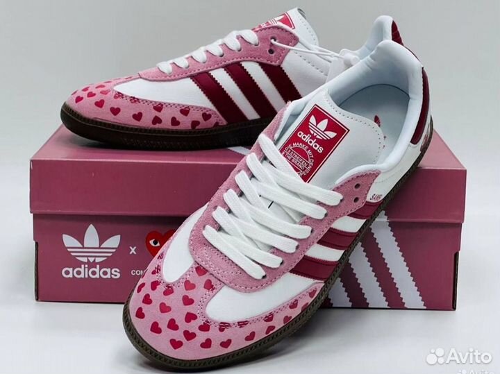 Adidas samba og pink mist сердечки