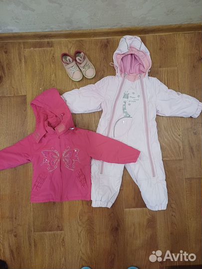 Куртка и комбинезон для девочки 3-4 года