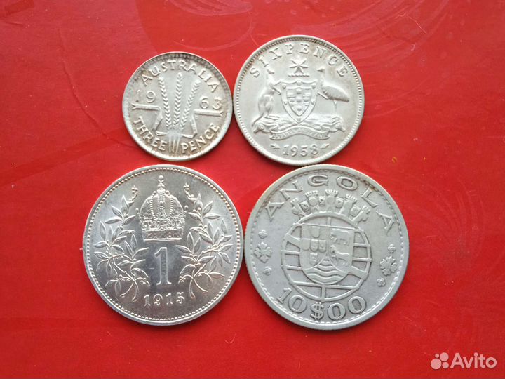 Иностранные серебряные монеты